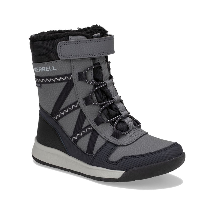 Bottes Merrell Snow Crush 2.0 Waterproof Grise/Noir Enfant | G.V.LTYR